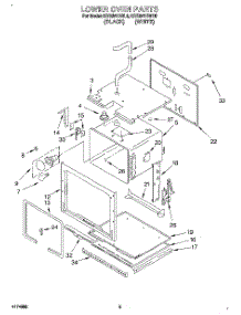 04 - Lower Oven parts for Kitchenaid Oven KEBI241BWH0 from AppliancePartsPros.com