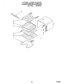 07 - Oven Liner parts for Kitchenaid Oven KEBI241BWH0 from AppliancePartsPros.com
