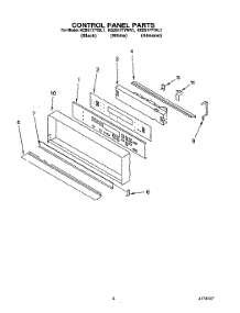 04 - Control Panel, Lit / Optional parts for Kitchenaid Oven KEBS177YWH1 from AppliancePartsPros.com