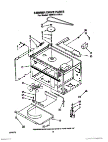 08 - Stirrer Drive parts for Kitchenaid Oven KEMI371XBL0 from AppliancePartsPros.com
