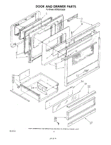 04 - Door And Drawer parts for Kitchenaid Range KERS505SWB1 from AppliancePartsPros.com