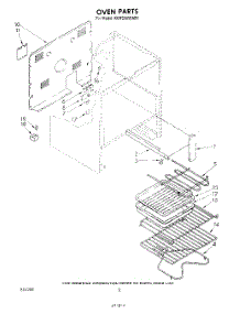 05 - Oven , Lit / Optional parts for Kitchenaid Range KERS505SWB1 from AppliancePartsPros.com
