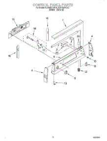02 - Control Panel parts for Kitchenaid Range KERS507EAL1 from AppliancePartsPros.com