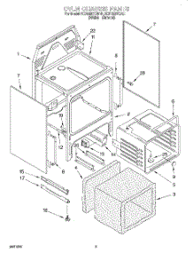 04 - Oven Chassis parts for Kitchenaid Range KERS507EAL1 from AppliancePartsPros.com