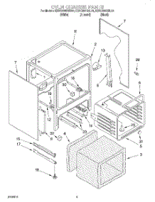 04 - Oven Chassis parts for Kitchenaid Range KESC300BAL10 from AppliancePartsPros.com