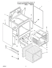 04 - Oven Chassis parts for Kitchenaid Range KERS507EWH2 from AppliancePartsPros.com