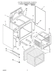 04 - Oven Chassis parts for Kitchenaid Range KERI500EWH2 from AppliancePartsPros.com