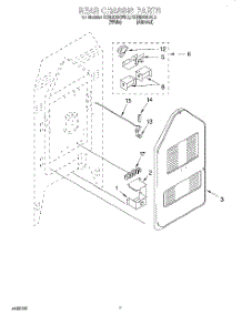 05 - Rear Chassis parts for Kitchenaid Range KERI500EWH2 from AppliancePartsPros.com
