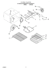 05 - Oven, Optional parts for Kitchenaid Range KERC506HBT1 from AppliancePartsPros.com
