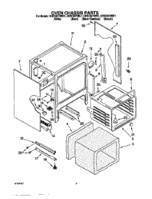 03 - Oven Chassis parts for Kitchenaid Range KERC607HBS1 from AppliancePartsPros.com