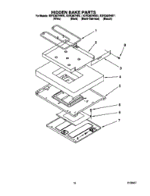 07 - Hidden Bake parts for Kitchenaid Range KERC607HBL1 from AppliancePartsPros.com