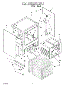 03 - Oven Chassis parts for Kitchenaid Range KERC601HBT1 from AppliancePartsPros.com