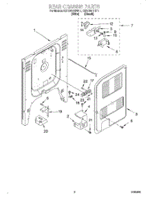 05 - Rear Chassis parts for Kitchenaid Range KERC601HBT1 from AppliancePartsPros.com