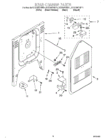 06 - Rear Chassis parts for Kitchenaid Range KESC307HBS1 from AppliancePartsPros.com