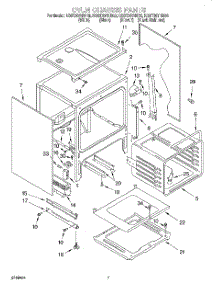 05 - Oven Chassis parts for Kitchenaid Range KGST307HBL0 from AppliancePartsPros.com