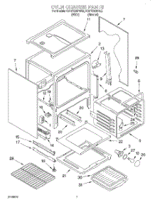 05 - Oven Chassis parts for Kitchenaid Range KGRT500FAL2 from AppliancePartsPros.com