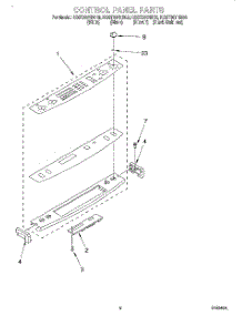 03 - Control Panel parts for Kitchenaid Range KGST307HBS0 from AppliancePartsPros.com