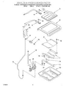 06 - Broiler And Oven Burner parts for Kitchenaid Range KGST307HBT0 from AppliancePartsPros.com