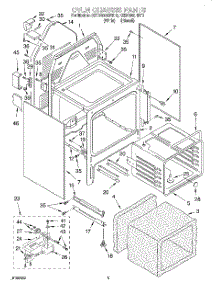 04 - Oven Chassis parts for Kitchenaid Range KERC506HBT0 from AppliancePartsPros.com