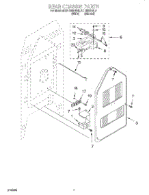 05 - Rear Chassis parts for Kitchenaid Range KERI500HAL0 from AppliancePartsPros.com