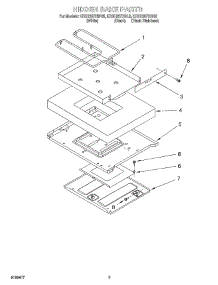 07 - Hidden Bake parts for Kitchenaid Range KESH307HWH0 from AppliancePartsPros.com