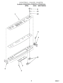 02 - Control Panel parts for Kitchenaid Range KESH307HBL0 from AppliancePartsPros.com