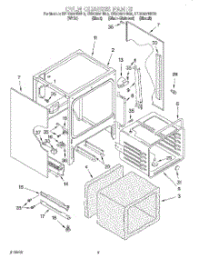 03 - Oven Chassis parts for Kitchenaid Range KERC607HWH0 from AppliancePartsPros.com