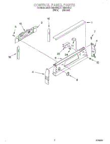 02 - Control Panel parts for Kitchenaid Range KERI500HWH0 from AppliancePartsPros.com