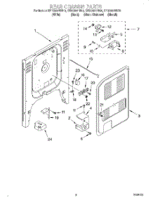 05 - Rear Chassis parts for Kitchenaid Range KERC607HBS0 from AppliancePartsPros.com