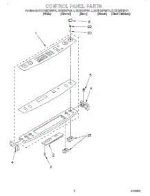 02 - Control Panel parts for Kitchenaid Range KESH307GAL1 from AppliancePartsPros.com