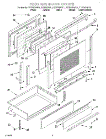 03 - Door And Drawer parts for Kitchenaid Range KESH307GAL1 from AppliancePartsPros.com