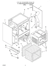 03 - Oven Chassis parts for Kitchenaid Range KERC601HBT0 from AppliancePartsPros.com