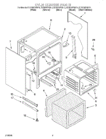04 - Oven Chassis parts for Kitchenaid Range KESH307GBL1 from AppliancePartsPros.com