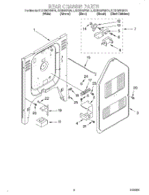 06 - Rear Chassis, Lit / Optional parts for Kitchenaid Range KESH307GBL1 from AppliancePartsPros.com