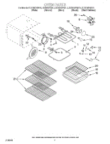 05 - Oven parts for Kitchenaid Range KESH307GWH1 from AppliancePartsPros.com