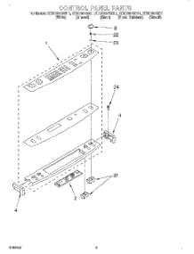 06 - Control Panel, Lit / Optional parts for Kitchenaid Range KERC607GBL1 from AppliancePartsPros.com