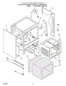 03 - Oven Chassis parts for Kitchenaid Range KERC600GWH1 from AppliancePartsPros.com