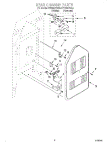 06 - Rear Chassis, Lit / Optional parts for Kitchenaid Range KERS507EAL3 from AppliancePartsPros.com