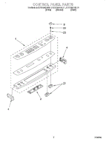 02 - Control Panel parts for Kitchenaid Range KESC300BAL11 from AppliancePartsPros.com