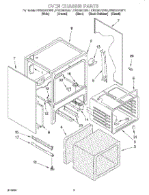 04 - Oven Chassis parts for Kitchenaid Range KESC307GAL1 from AppliancePartsPros.com