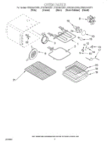 05 - Oven parts for Kitchenaid Range KESC307GWH1 from AppliancePartsPros.com