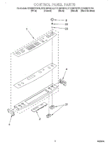 02 - Control Panel parts for Kitchenaid Range KESH307GAL0 from AppliancePartsPros.com