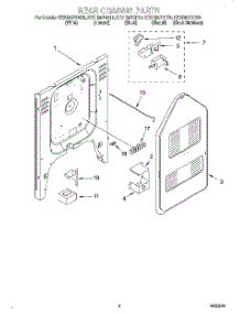 06 - Rear Chassis, Lit / Optional parts for Kitchenaid Range KESH307GWH0 from AppliancePartsPros.com