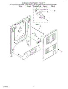 08 - Rear Chassis, Lit / Optional parts for Kitchenaid Range KGRT507GBS0 from AppliancePartsPros.com