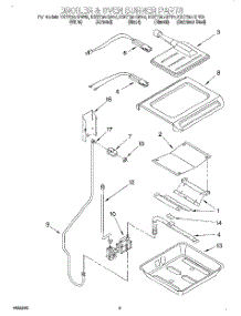 06 - Broiler And Oven Burner parts for Kitchenaid Range KGST307GBT0 from AppliancePartsPros.com