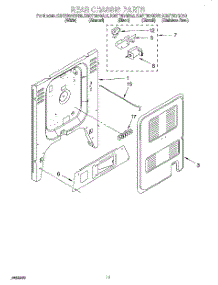 08 - Rear Chassis, Lit / Optional parts for Kitchenaid Range KGST307GBT0 from AppliancePartsPros.com