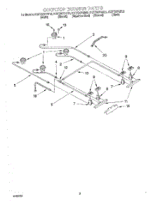 02 - Control Burner parts for Kitchenaid Range KGRT507GAL0 from AppliancePartsPros.com