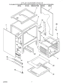 05 - Oven Chassis parts for Kitchenaid Range KGRT507GAL0 from AppliancePartsPros.com