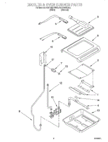 04 - Broiler & Oven Burner parts for Kitchenaid Range KGST300FAL2 from AppliancePartsPros.com