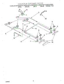 02 - Cooktop Burner parts for Kitchenaid Range KGST307GAL0 from AppliancePartsPros.com